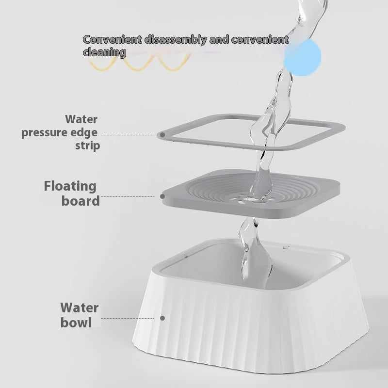 Pet Water Fountain with Floating Plates