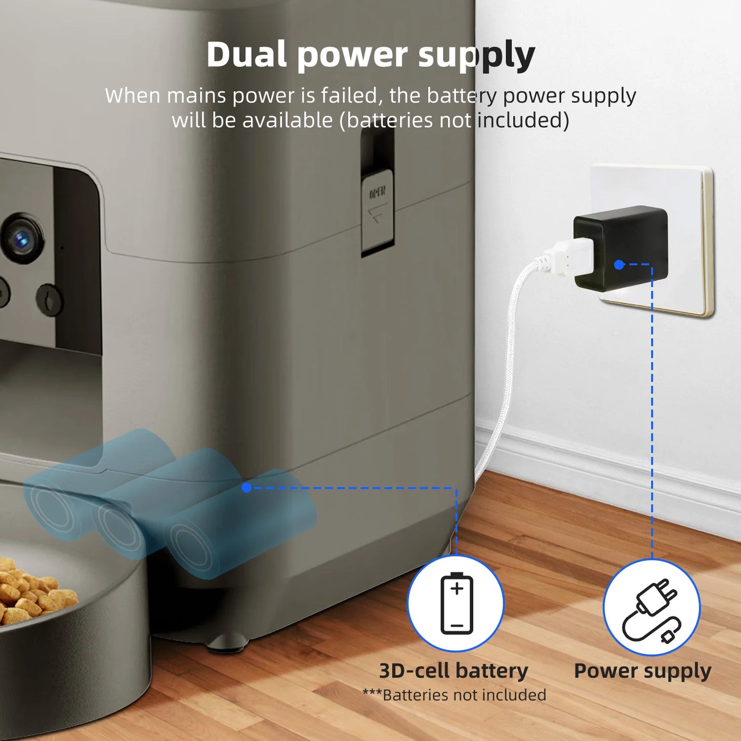 WiFi Automatic Cat Feeder with Camera And Night Vision