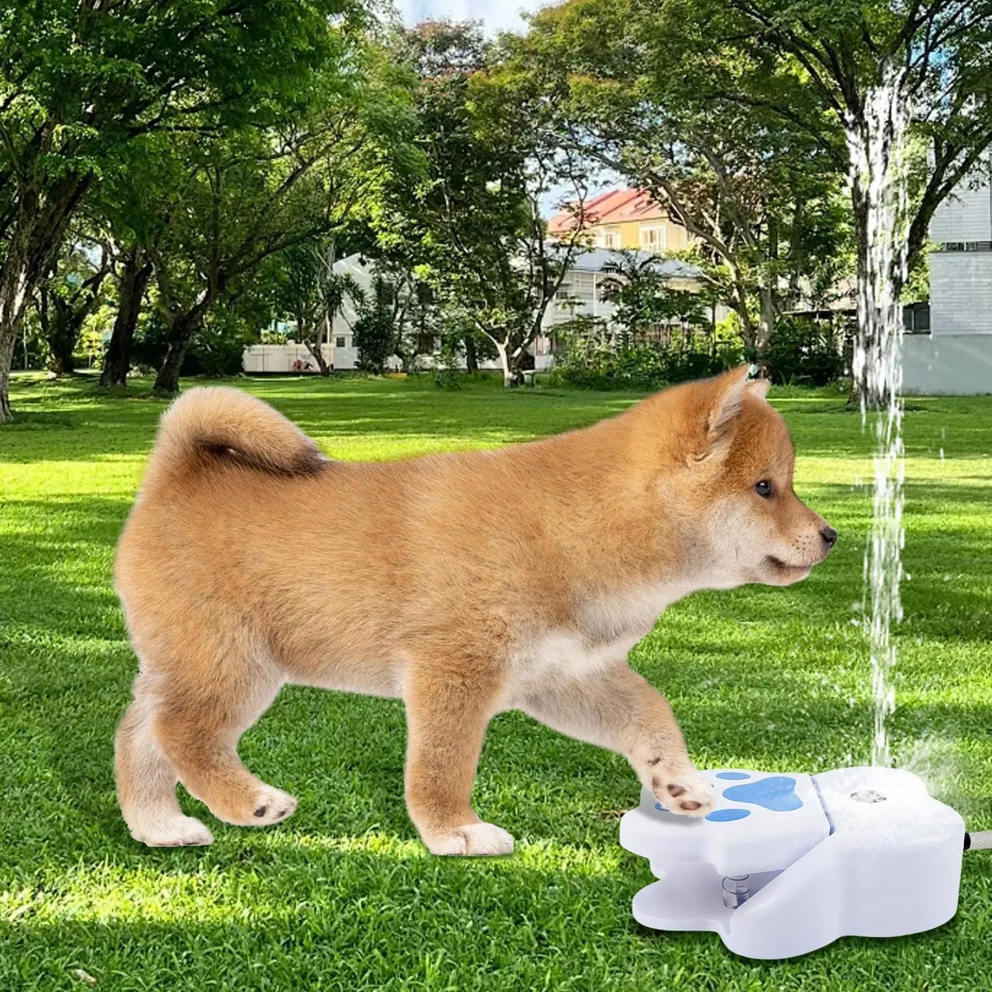 Dog Water Step On Fountain Toy