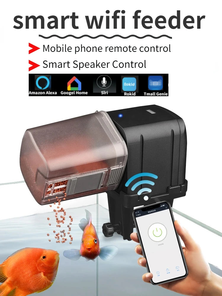 Automatic Aquarium Fish Tank Feeder With Timing or Wifi