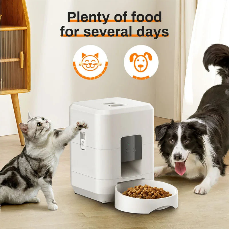 Smart Pet Feeder With Automatic WIFI Food Distributor