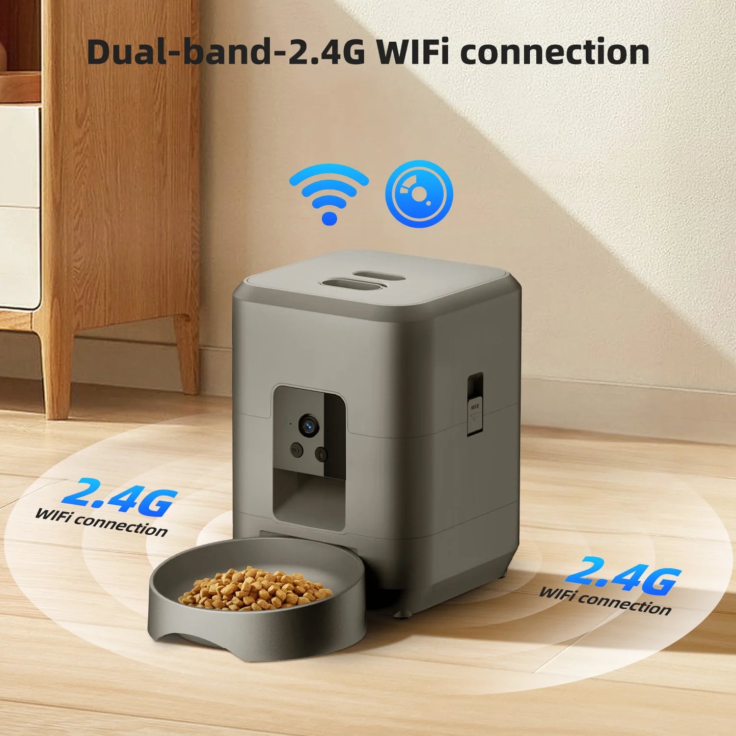 WiFi Automatic Cat Feeder with Camera And Night Vision
