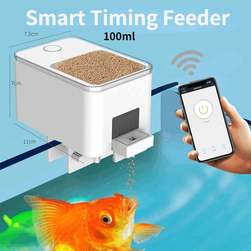 Automatic Aquarium Fish Tank Feeder With Timing or Wifi