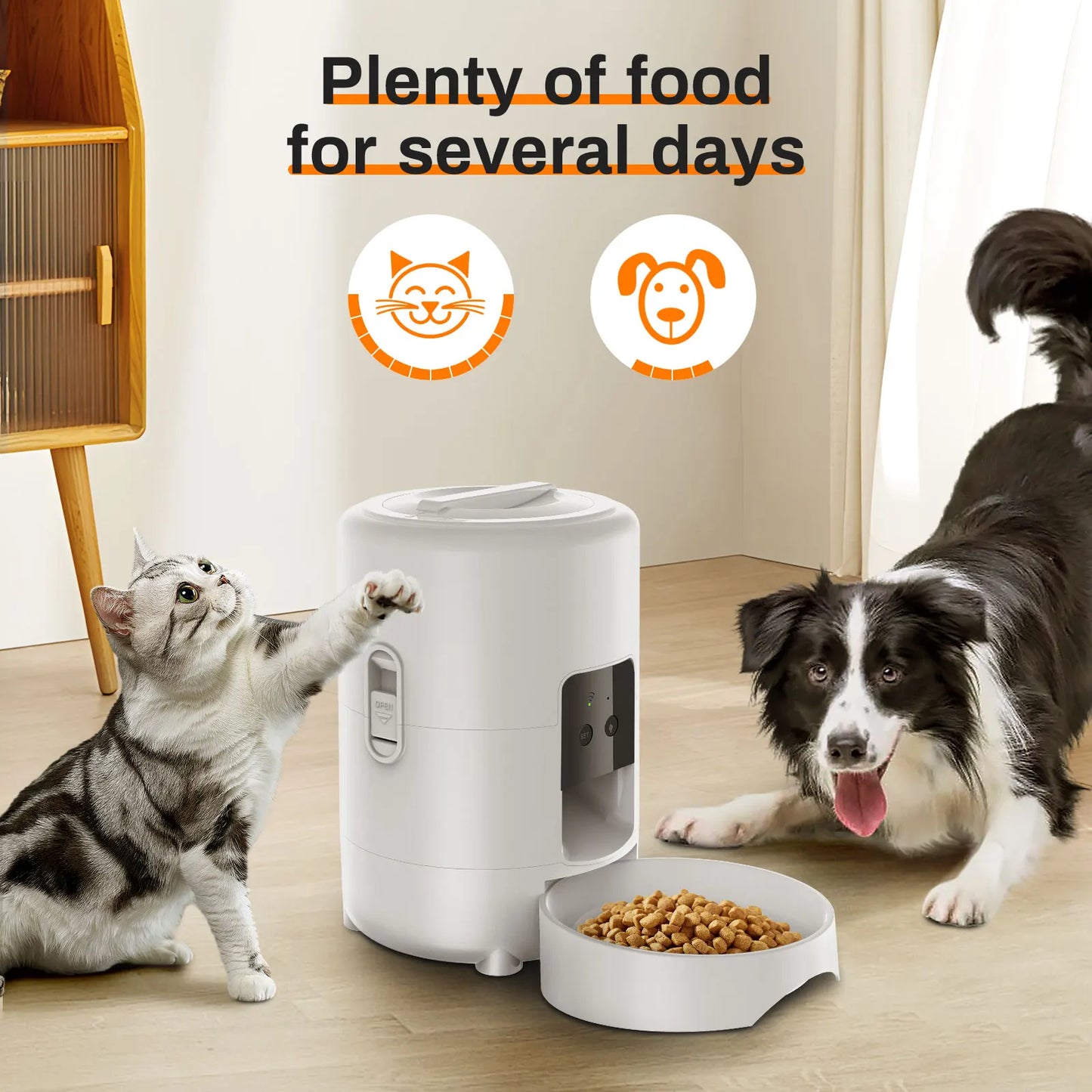 Pet Automatic Feeder with Timer and Wifi