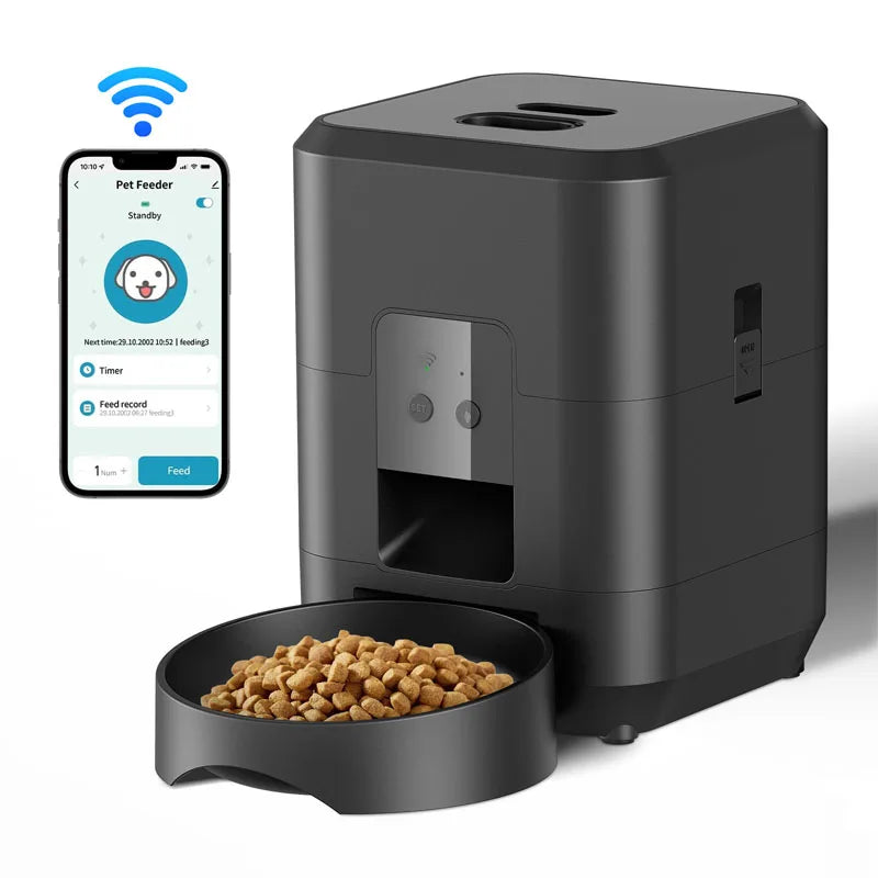 Smart Pet Feeder With Automatic WIFI Food Distributor