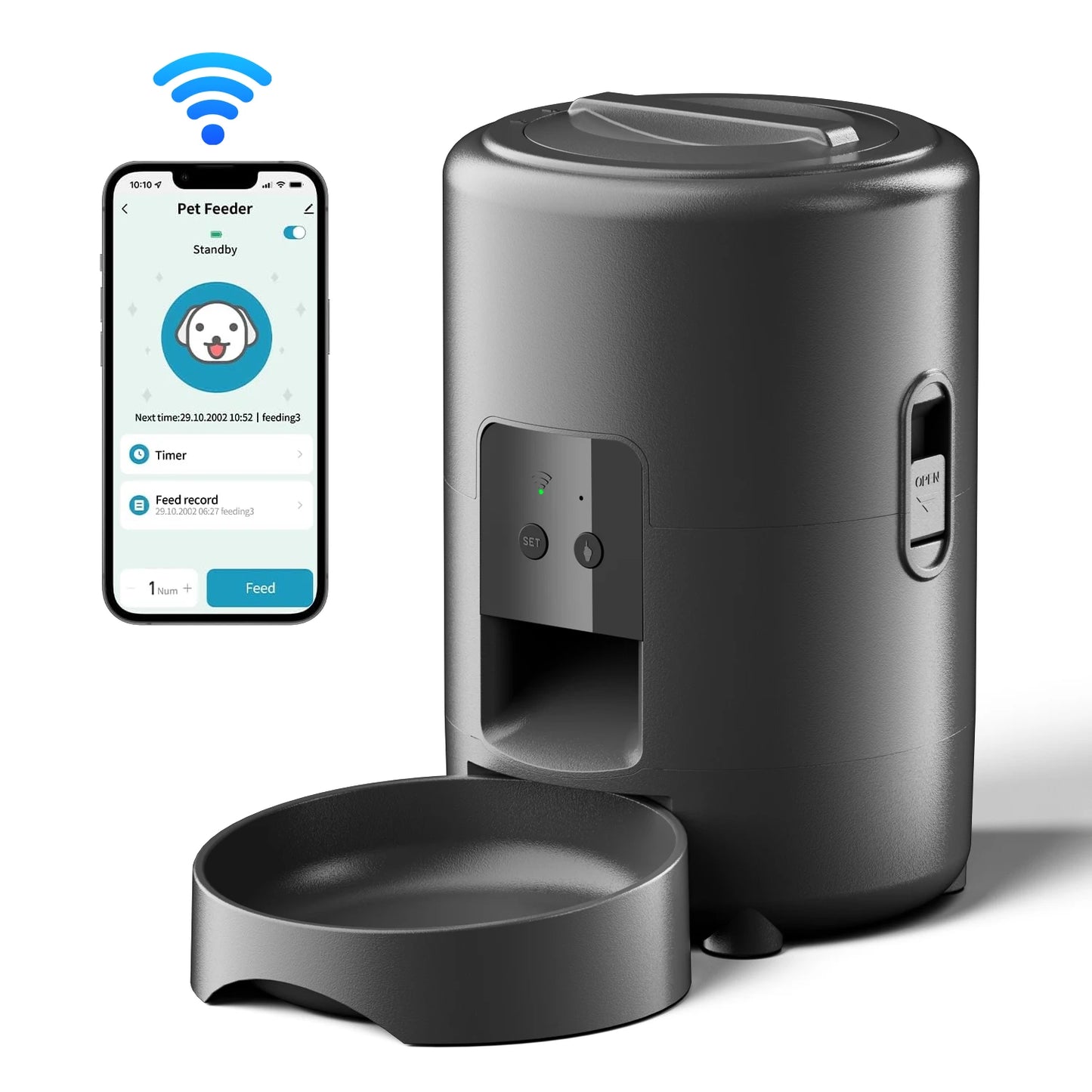 Pet Automatic Feeder with Timer and Wifi