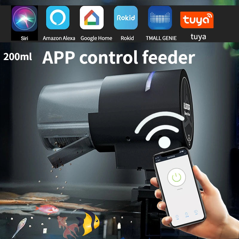 Automatic Aquarium Fish Tank Feeder With Timing or Wifi