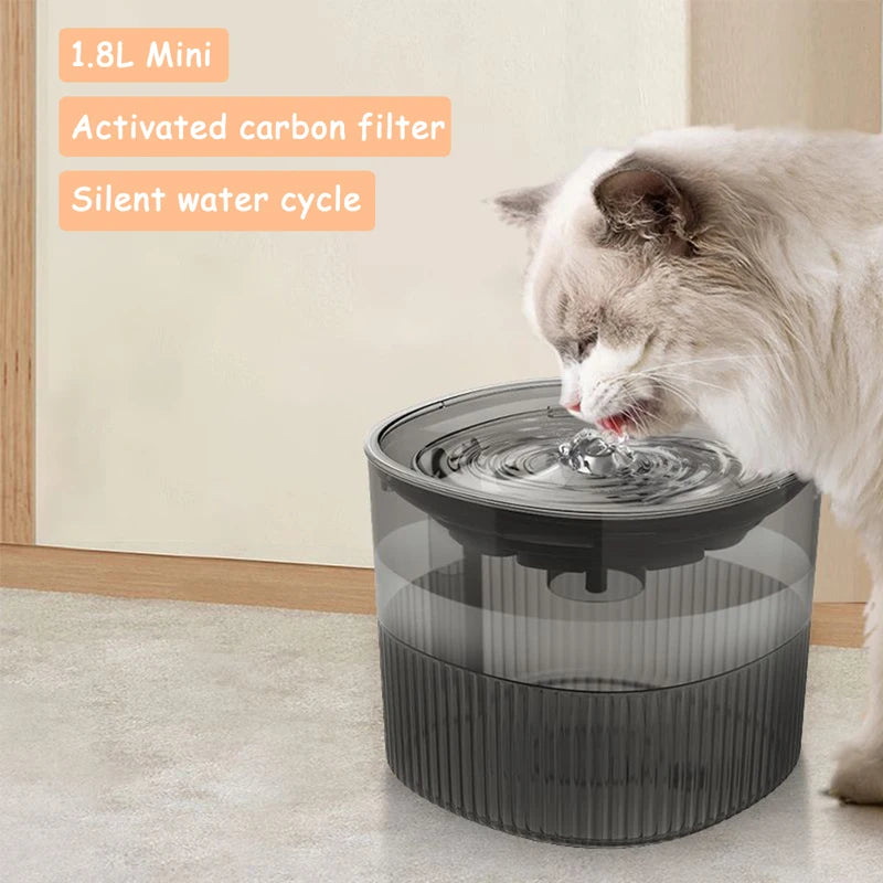 Water Fountain For Cats With Automatic Circulating Filter