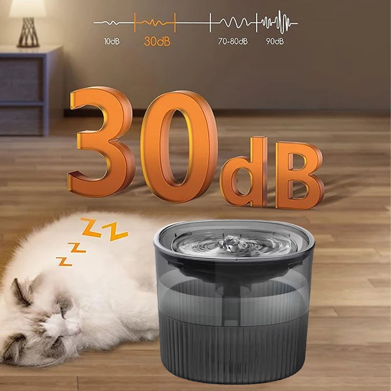 Water Fountain For Cats With Automatic Circulating Filter