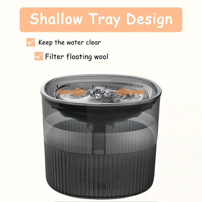 Water Fountain For Cats With Automatic Circulating Filter