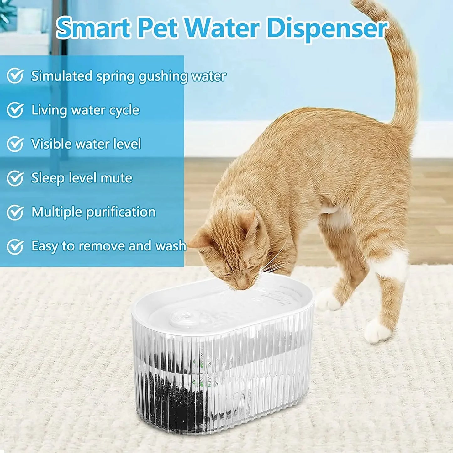 Cat automatic water fountain 1.35L