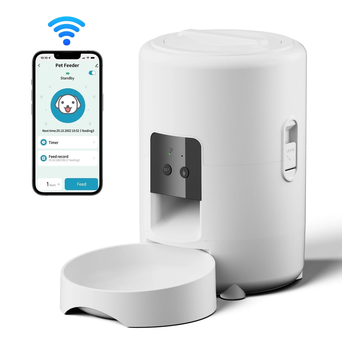 Pet Automatic Feeder with Timer and Wifi