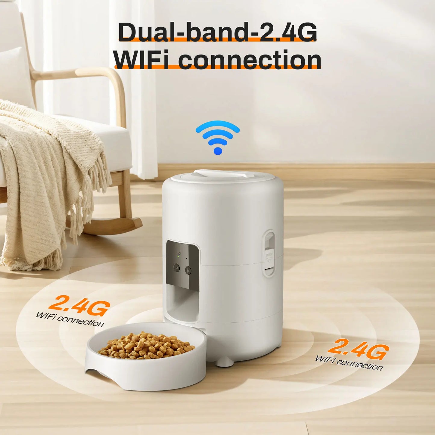 Pet Automatic Feeder with Timer and Wifi